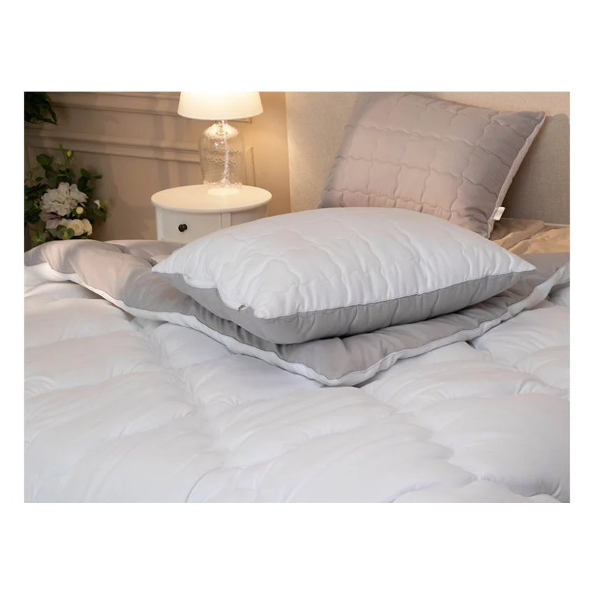 Ковдра Руно зимова силіконова Grey White 172 х 205 (316.52_Grey White) — фото 4