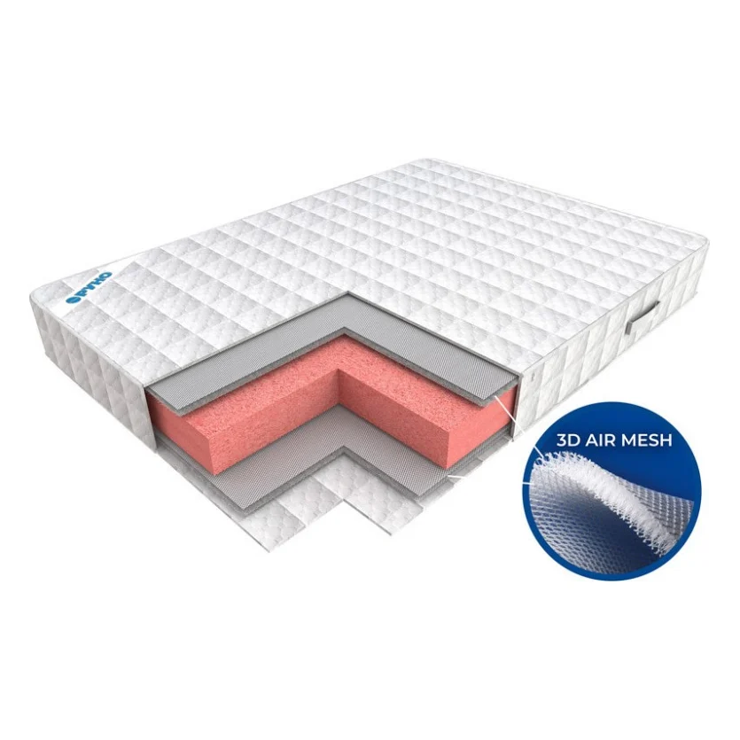 Матрац Руно Ортопедичний безпружинний 3D AIR MESH 140х200х20 см (1420_3D AIR MESH)