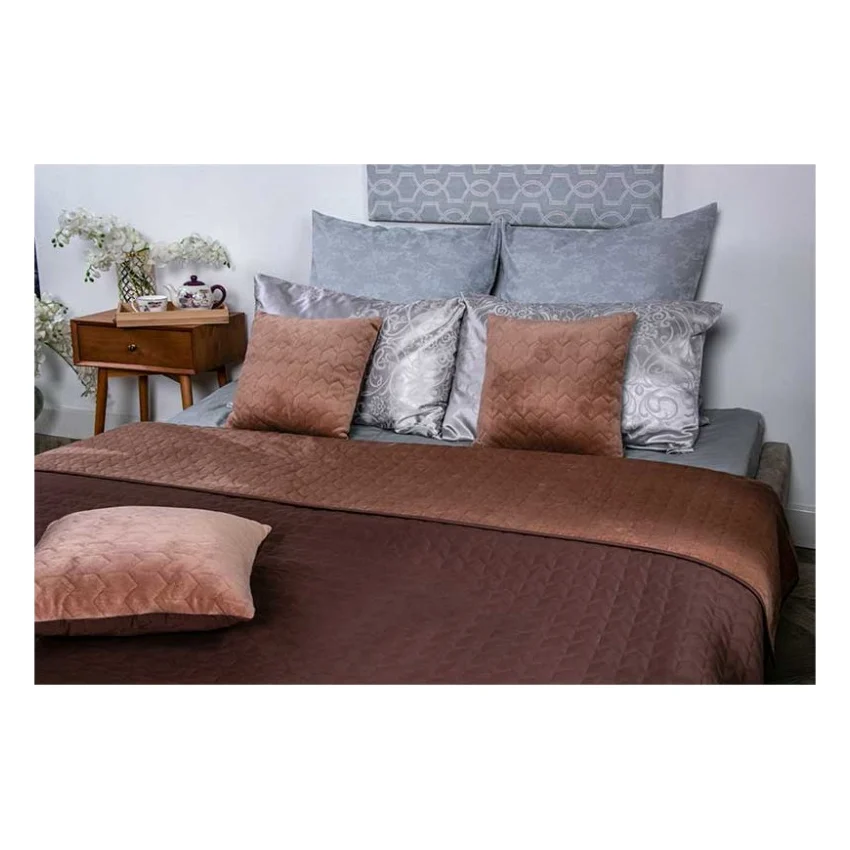 Покривало Руно двостороннє VeLour Коричневе 150 х 220 см (360.55_Cappuccino) — фото 8