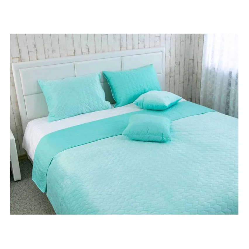 Покривало Руно двостороннє VeLour Ментолове 220х240 см (330.55_Tiffany)