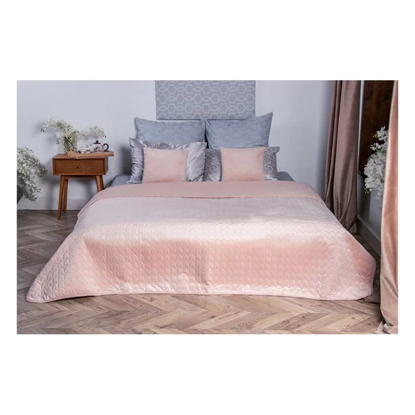 Покривало Руно двостороннє декоративне Velour Apricot 180х220 см (340.55_Apricot)