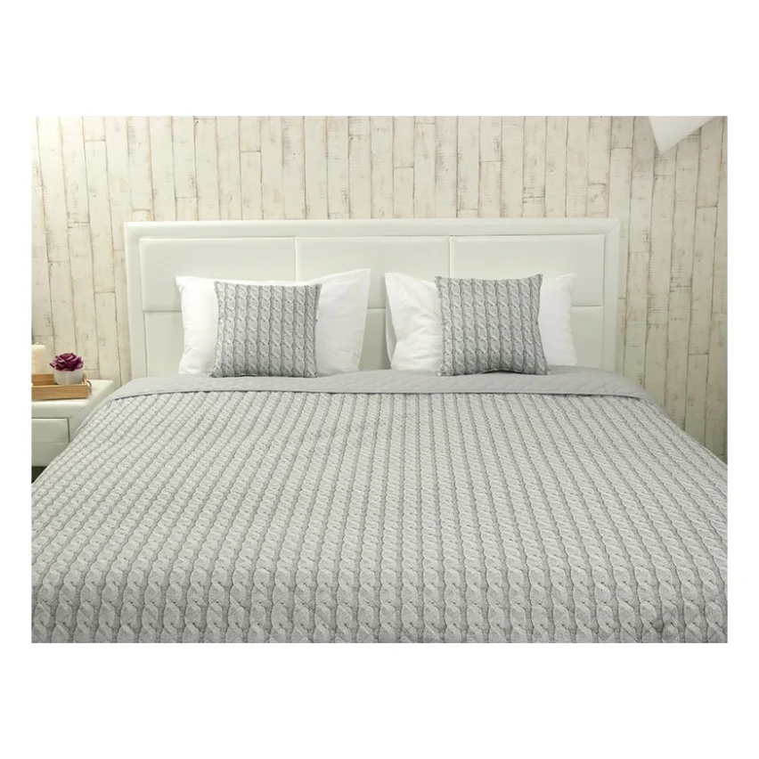 Покривало Руно декоративне Grey Braid 150х212 см (Р360.52_Grey Braid) — фото 2