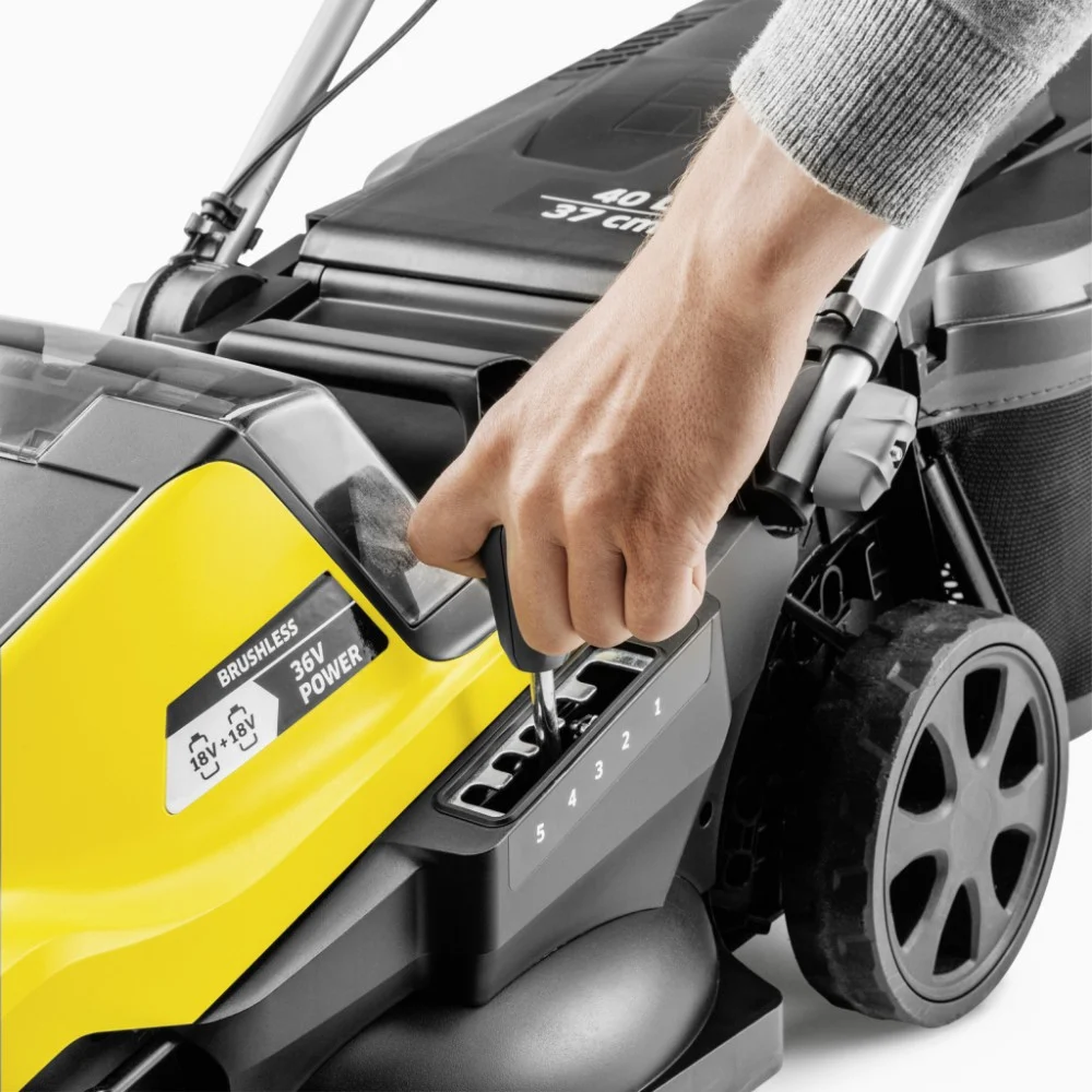 Газонокосарка Karcher LMO 4-18 Dual 18V, акб 1х5А·год 37см, 25-65мм (1.445-421.0) — фото 4
