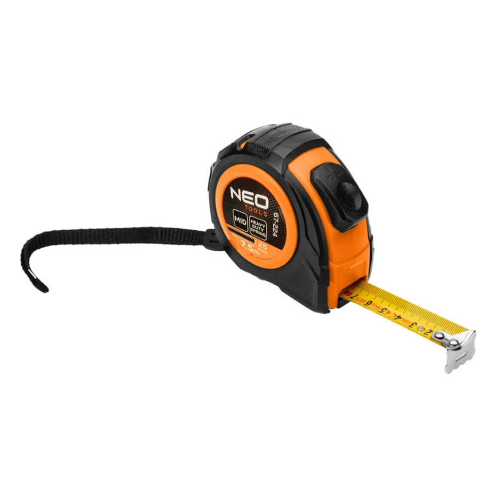 Рулетка Neo Tools 7.5мx25мм, з фіксатором змотування (67-224) — фото 7