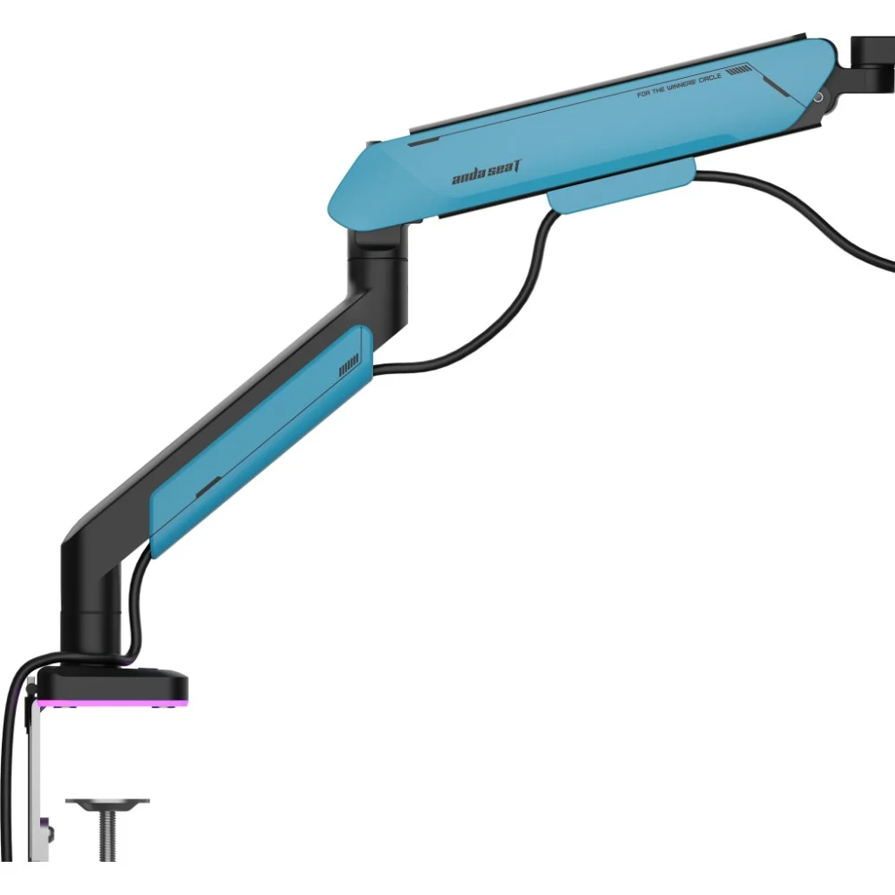 Кріплення настільне для монітора Anda Seat Stealth Pro II RGB 17’’-42’’ Blue (AD-W-A9X-1S-BS) — фото 7