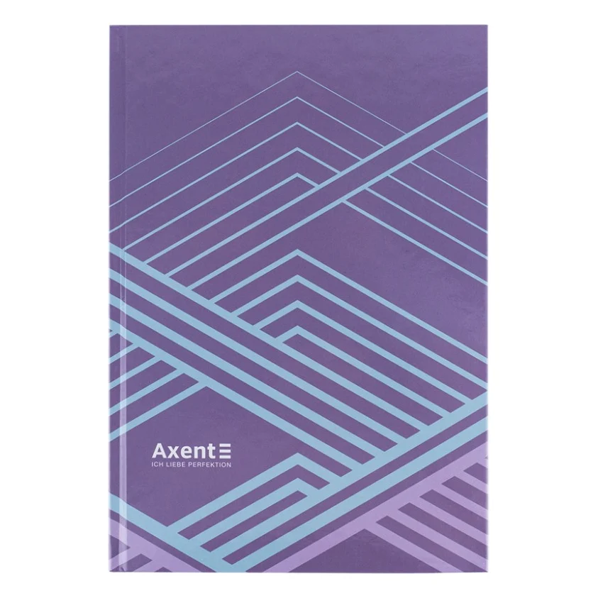 Книга записна Axent Lines А4, 96 аркушів, клітинка, бузкова (8422-583-A)