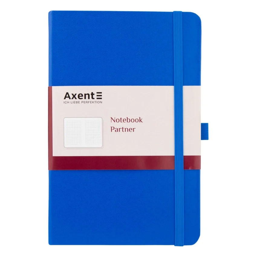 Книга записна Axent Partner, 125x195 мм, 96 аркушів, клітинка, блакитна (8201-07-A)