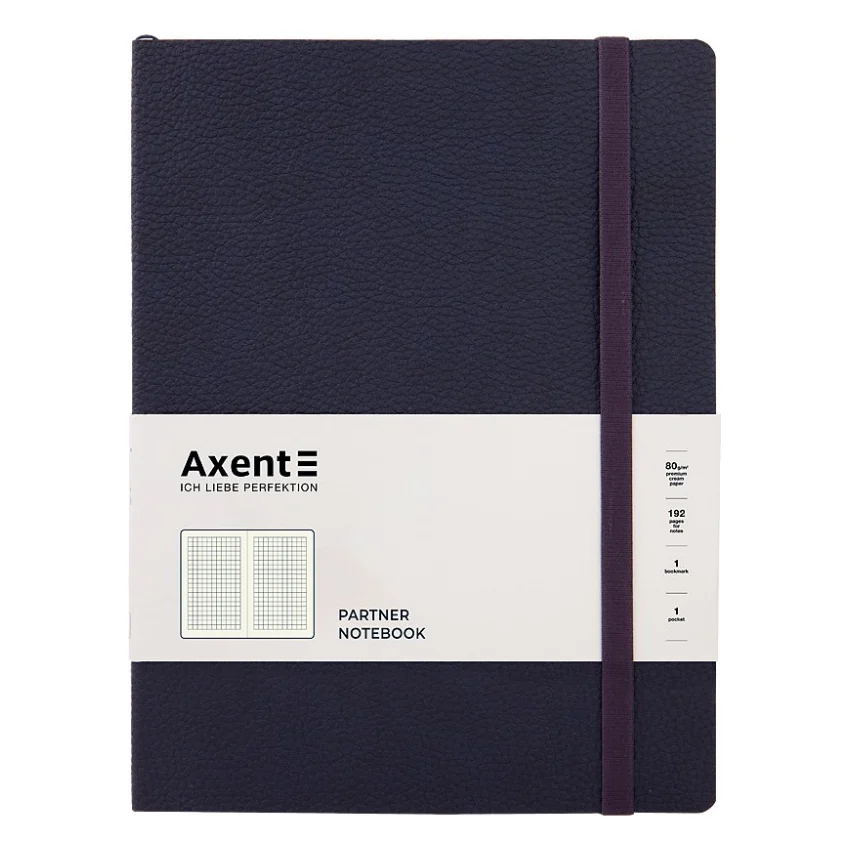 Книга записна Axent Partner Soft L 190х250 мм в гнучкою обкладинці 96 аркушів в (8615-02-A)