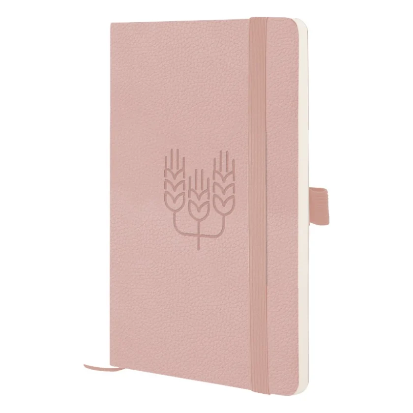 Книга записна Axent Partner Soft Skin Колоски 125x195 мм, 96 аркушів, клітинка (8616-24-6-A)