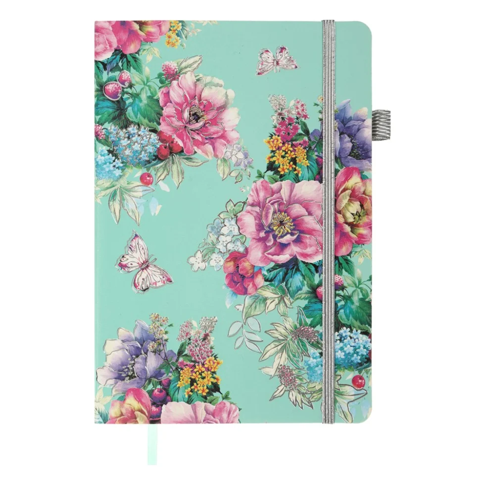 Книга записна Buromax CHERIE А5 96 аркушів крапка, блакитний (BM.295305-14)
