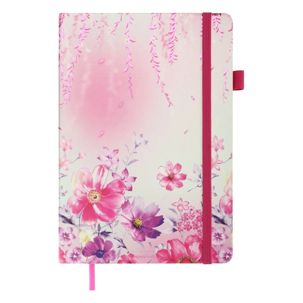 Книга записна Buromax CHERIE А5 96 аркушів лінія, рожевий (BM.295205-10)