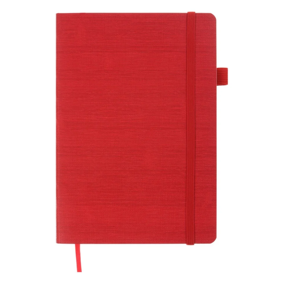 Книга записна Buromax Color Tunes А5 96 аркушів, у клітинку червоний (BM.295100-05)