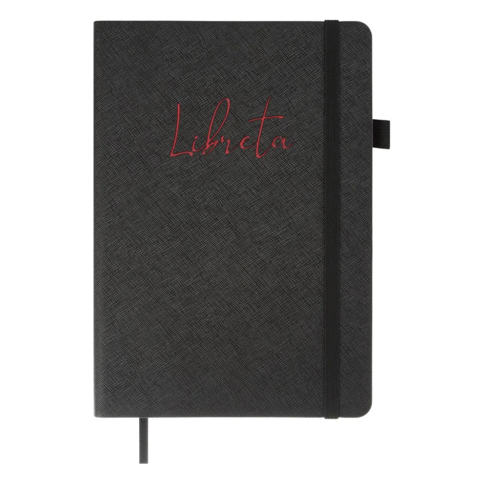Книга записна Buromax Libreta А5 96 аркушів, без лініювання чорний (BM.295017-01)
