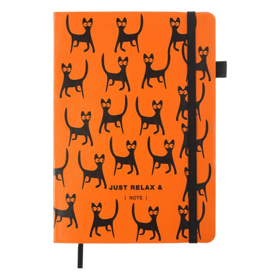 Книга записна Buromax Relax А5 96 аркушів, без лініювання помаранчевий (BM.295001-11)