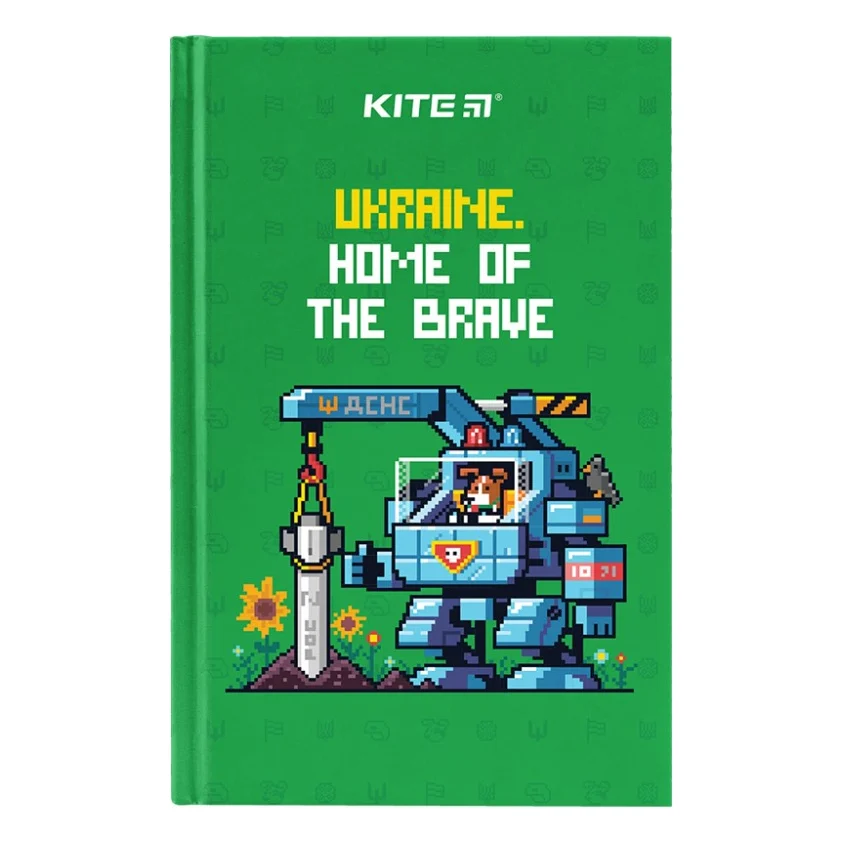 Книга записна Kite UA А6, 80 аркушів, клітинка (K24-199-4)