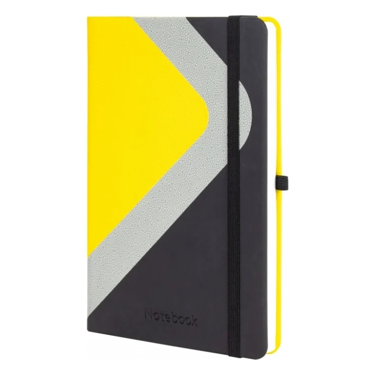 Книга записна Optima А5 COMBI-1, тверда обкладинка, гумка,лінія (O20125-01)