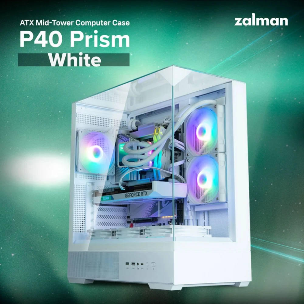 Корпус Zalman P40 Prism White — фото 2
