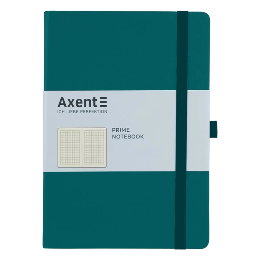 Блокнот Axent Partner Prime 145х210 мм A5 96 аркушів у клітинка Малахіт (8305-31-A)