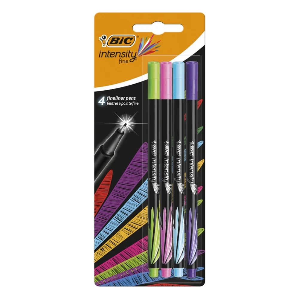 Лайнер Bic Intensity Fun, 4 шт в блістері (bc942076)