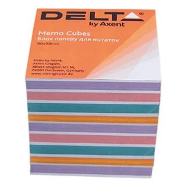 Папір для нотаток Delta by Axent "COLOR" 90Х90Х80мм, unglued (D8025)