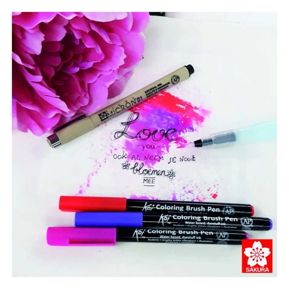 Художній маркер KOI набір Coloring Brush Pen, GRAY 6 кольорів (084511391765) — фото 3