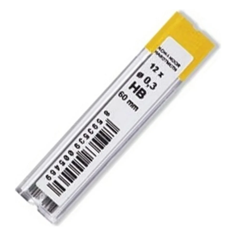 Грифель для механічного олівця Koh-i-Noor 4132.HB, 0.3 мм, 12шт (41320HB006PK)