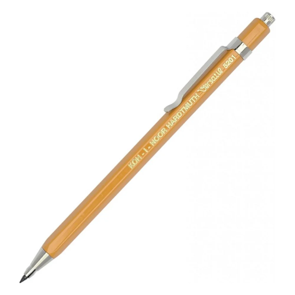Олівець механічний Koh-i-Noor цангов. Versatil clutch leadholder 2,0 5201 yellow (5201CN1004KK/52010N1004KK)