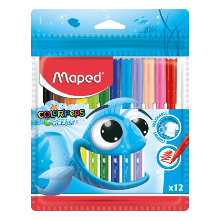 Фломастери Maped Color Peps Ocean 12 кольорів (MP.845720)