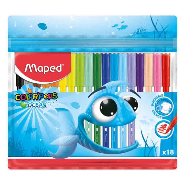 Фломастери Maped Color Peps Ocean 18 кольорів (MP.845721)
