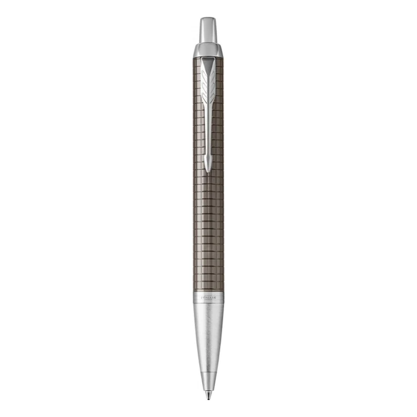 Ручка кулькова Parker IM 17 Premium Dark Espresso Chiselled CT BP (24 332)