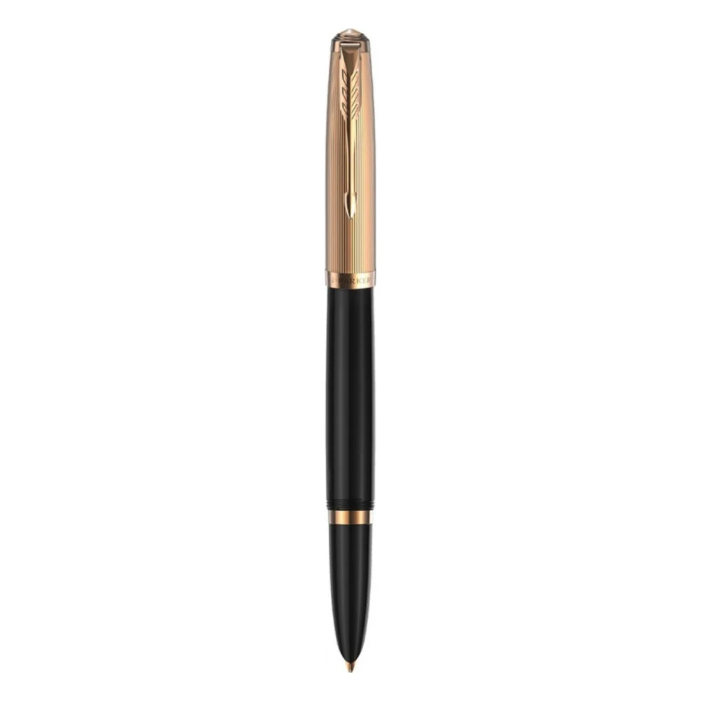 Ручка пір'яна Parker PARKER 51 Premium Black GT  FP18 F (57 011)
