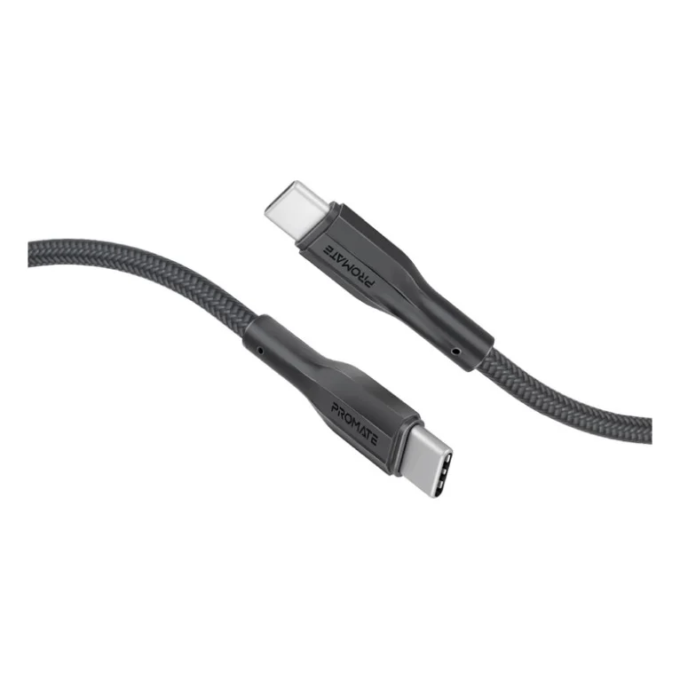 Дата кабель USB-C to USB-C 2.0m 3A xCord-CC200 black Promate (xcord-cc200.black)