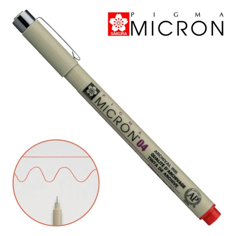 Лайнер Sakura Pigma Micron (0.4) 0,4 мм Червоний (084511342101)