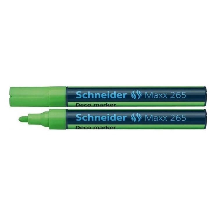 Маркер Schneider MAXX 265 крейдовий 2-3 мм, світло-зелений (S126511)