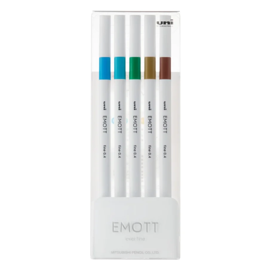 Лайнер UNI набір Emott Island Color 0.4 мм 5 кольорів (PEM-SY/5C.04IC)