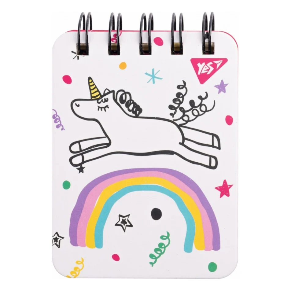 Блокнот Yes А7/100 лін. дв. спір. Sketch animal. Unicorn (681823)