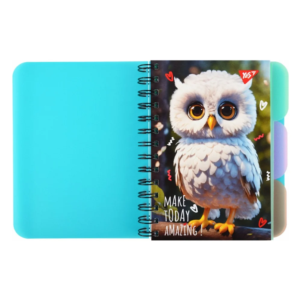 Блокнот Yes В6 Owl 144 аркуша пластикова обкладинка (681993)