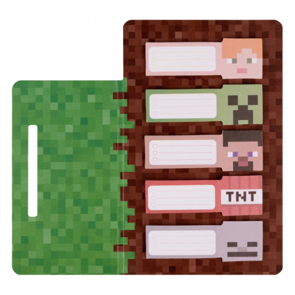Папір для нотаток Yes з липким шаром Minecraft в наборі 100 аркушів (5х20) (170323) — фото 2