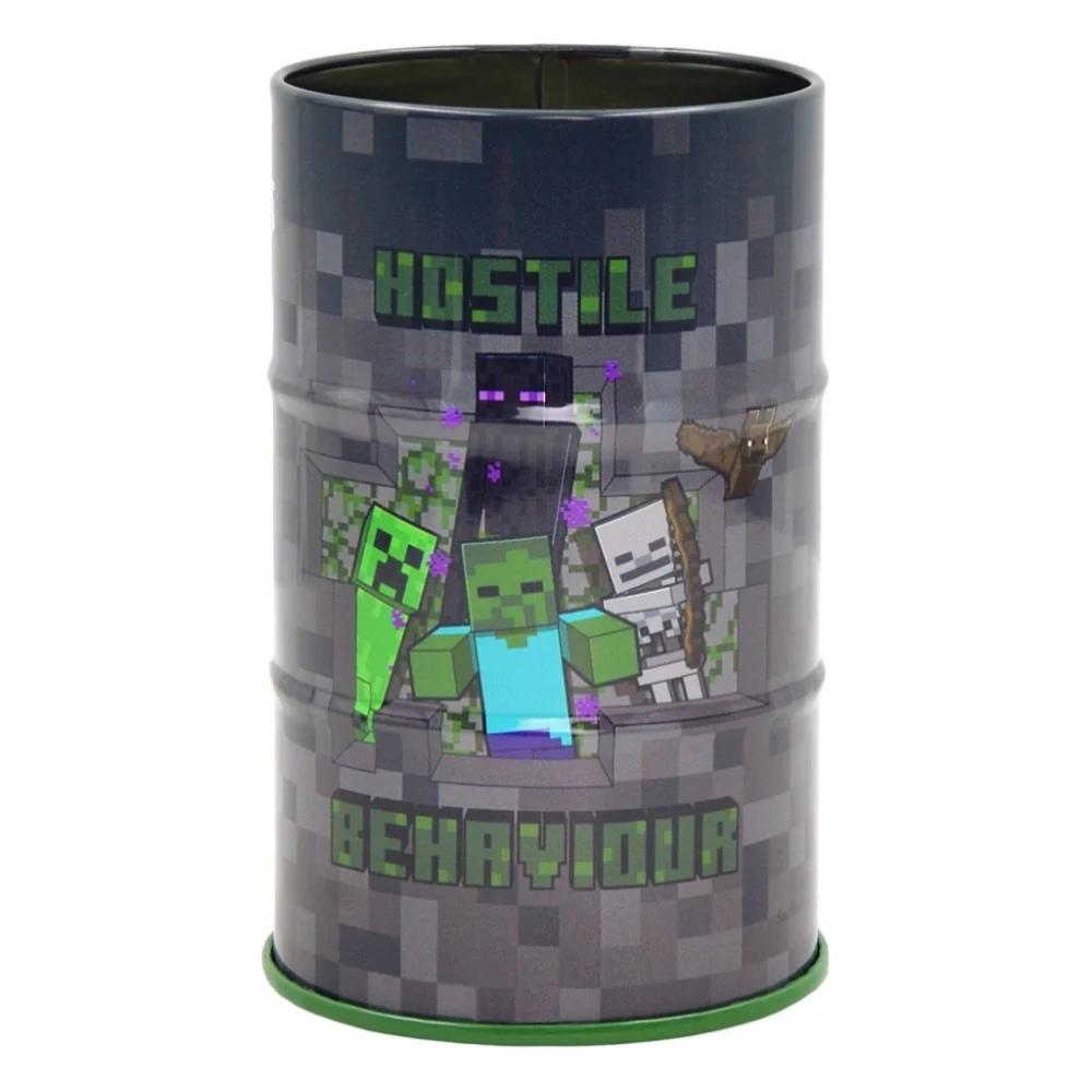 Підставка для дрібниць Yes бочка Minecraft метал, сірий (708376)