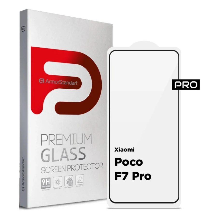 Скло захисне Armorstandart ArmorStandart Pro Xiaomi Poco F7 Pro Black (ARM80413)