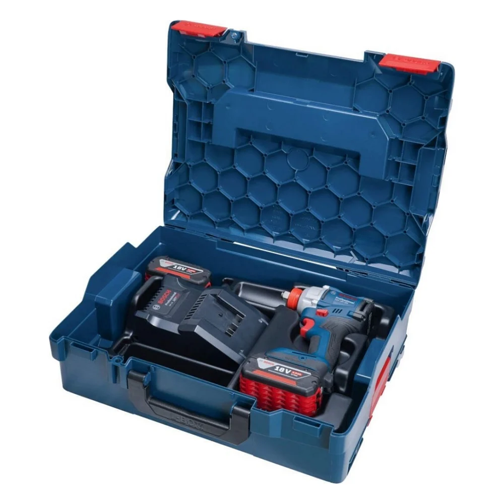 Гайковерт Bosch GDX 18V-285 18V, 2x4Ah, до 3600об/хв, 285Нм, квадрат 1/2", ЗП кейс 1.1кг (0.601.9N2.102) — фото 3