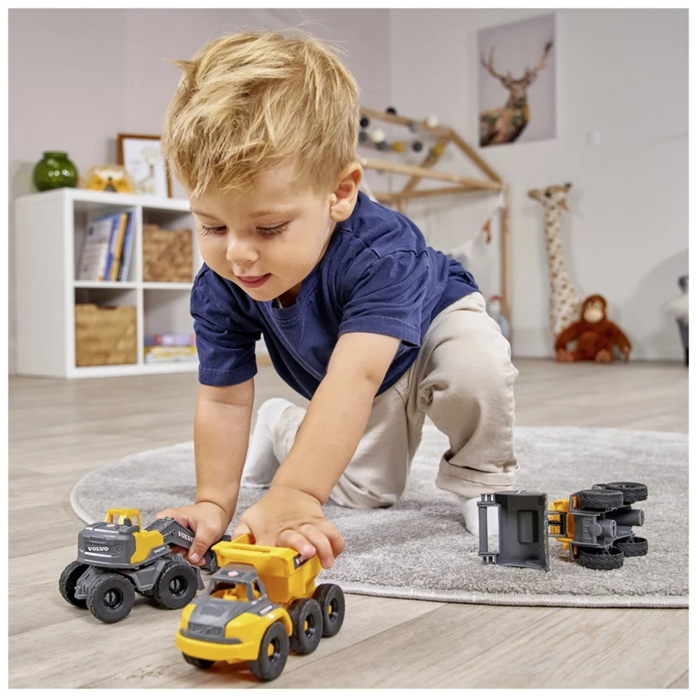 Спецтехніка Dickie Toys Вольво. Автоконструктор, 3 машини (3722015) — фото 5
