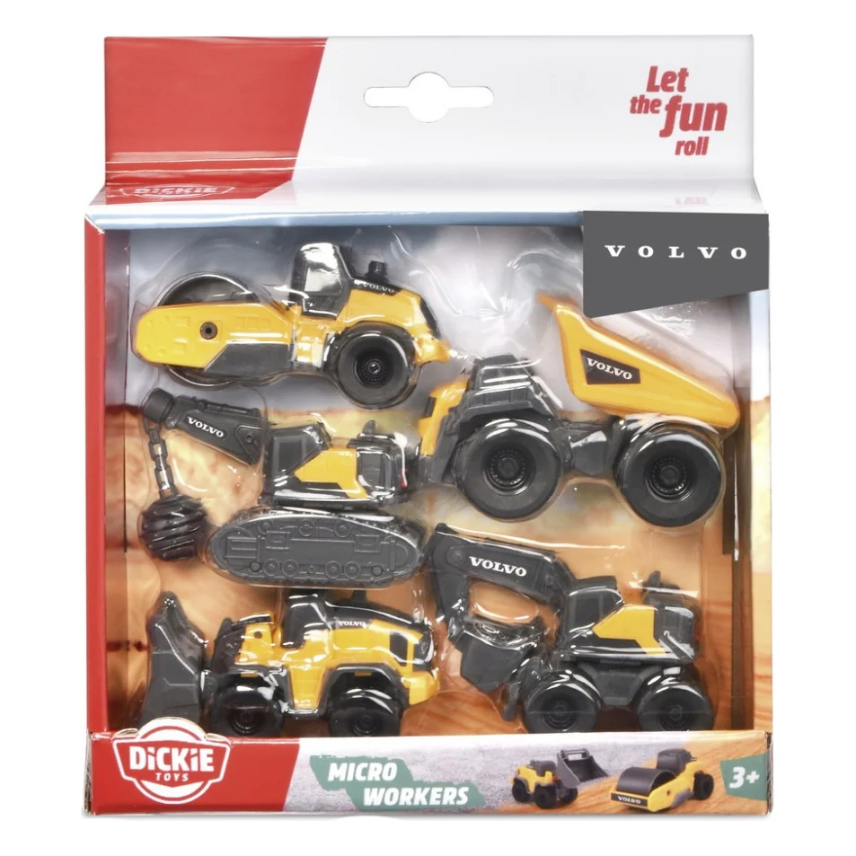 Спецтехніка Dickie Toys Вольво. Мікроробітники, 5 машин (3722008) — фото 5