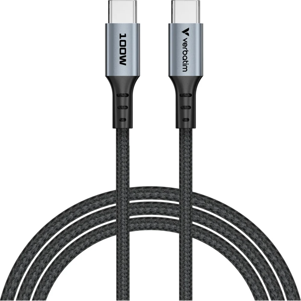 Дата кабель USB-C to USB-C 1.2m 100W black Verbatim (31846)