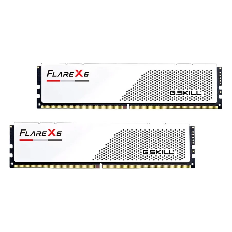 Модуль пам'яті для комп'ютера DDR5 48GB (2x24GB) 6000 MHz Flare X5 Matte White G.Skill (F5-6000J3036F24GX2-FX5W)