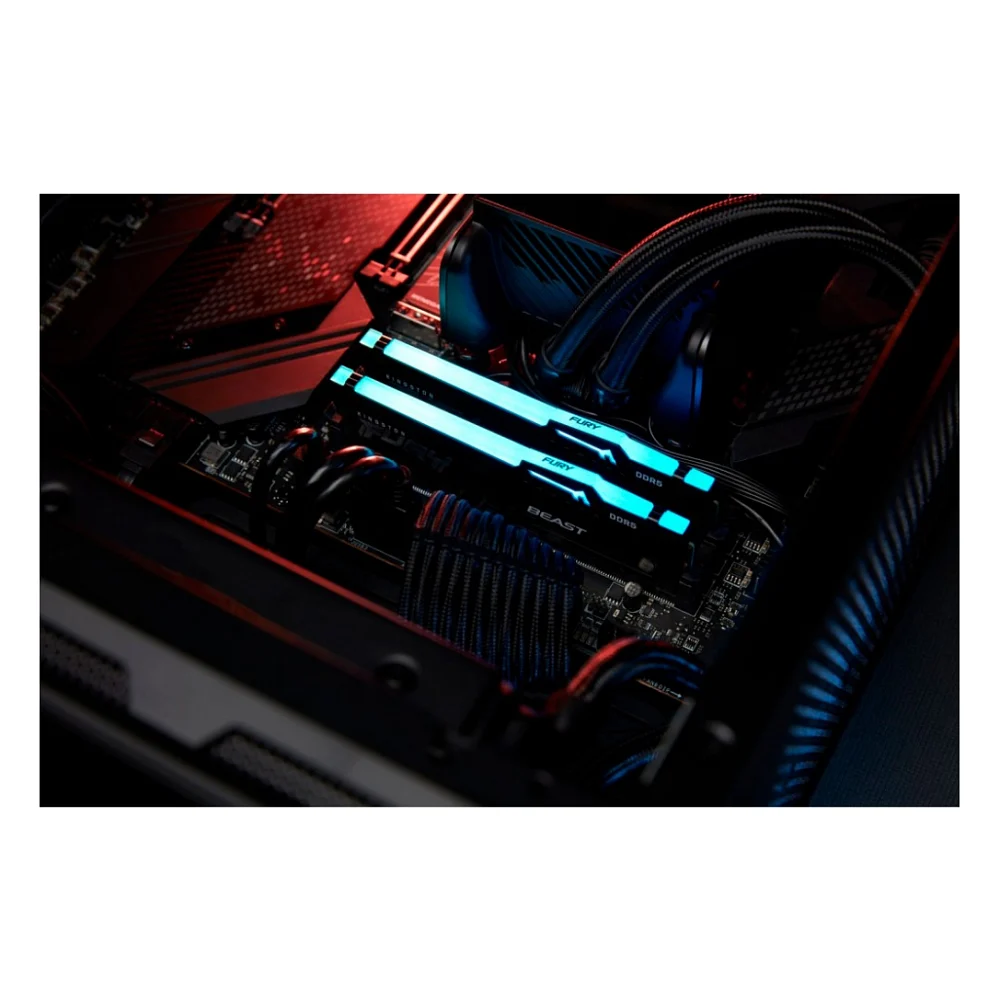Модуль пам'яті для комп'ютера DDR5 32GB 5200 MHz Beast RGB EXPO Black Kingston Fury (ex.HyperX) (KF552C40BB2A-32) — фото 7