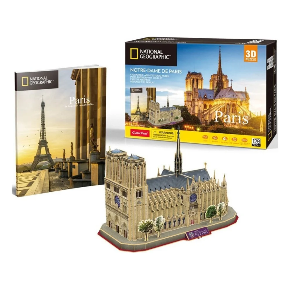 Пазл Cubic Fun Тривимірний пазл National geographic Нотр-Дам-де-Парі (DS0986h)