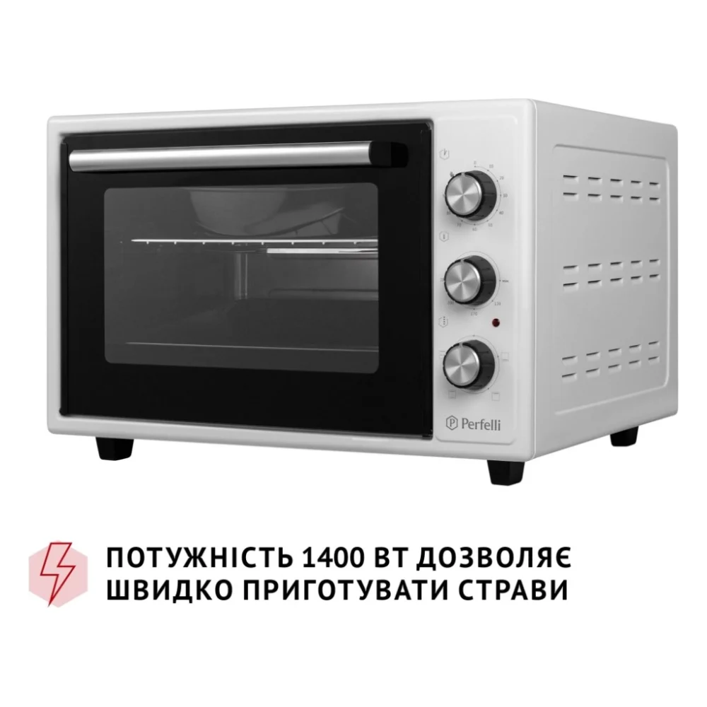 Електропіч Perfelli MIRAGE 37 WHITE — фото 5