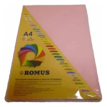 Папір Romus A4 80 г/м2 100c, pink (R50614)