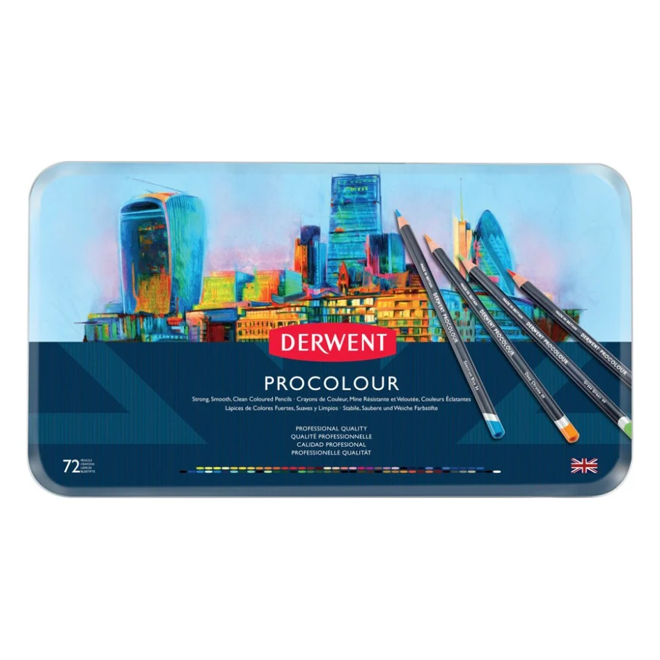 Олівці кольорові Derwent Procolour, 72 кольорів (5028252514675)